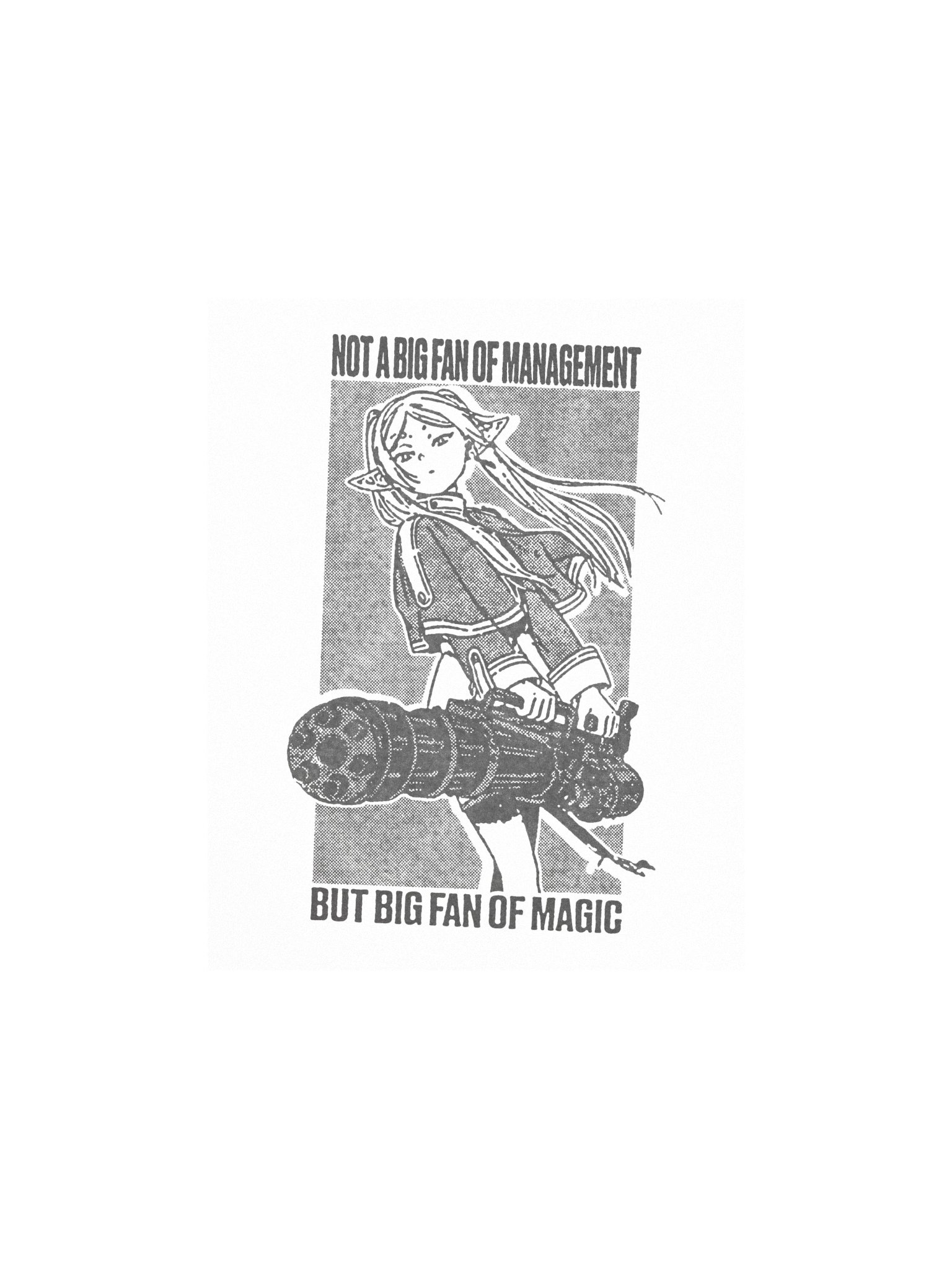 NOT A BIG FAN OF MANAGEMENT ! Art Print. product image (1)