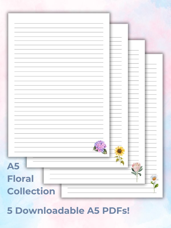 A5 Lined Pages - Floral Collection product image (1)
