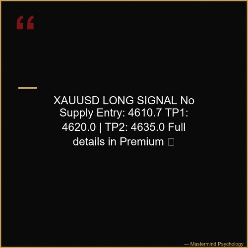 🟢 XAUUSD LONG Signal — HIGH Confidence

No Supply | Wyckoff: Accumulation
Score: 5/6 confluences
Entry: ~4610.7

Full signal ...