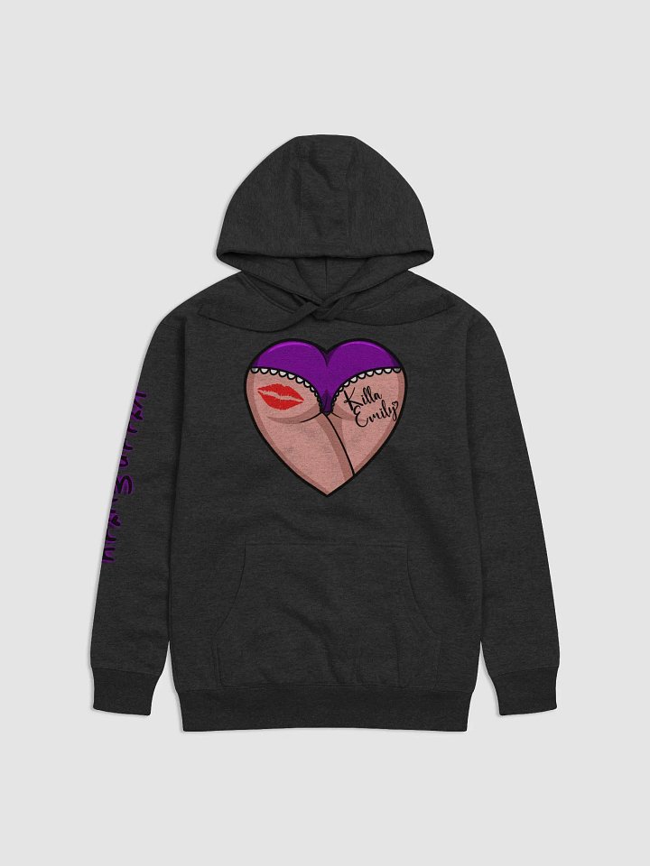 PURPLE HEART BUTT HOODIE product image (1)