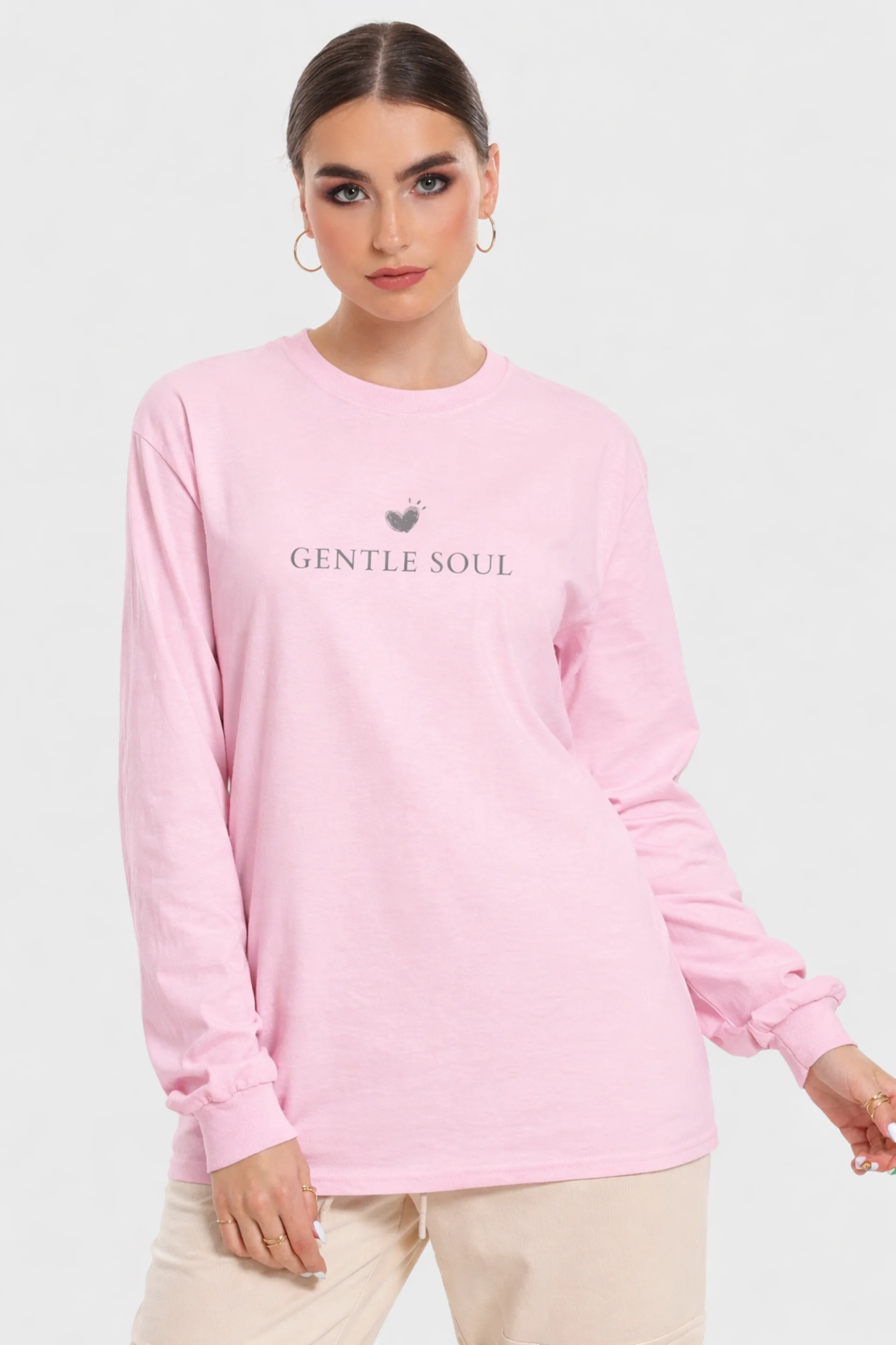 Gentle Soul Aesthetic Minimalist Long Sleeve Shirt product image (2)