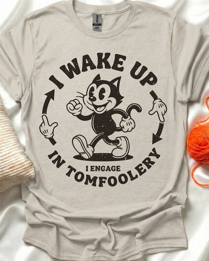 I Engage In Tomfoolery Cat T-Shirt product image (1)