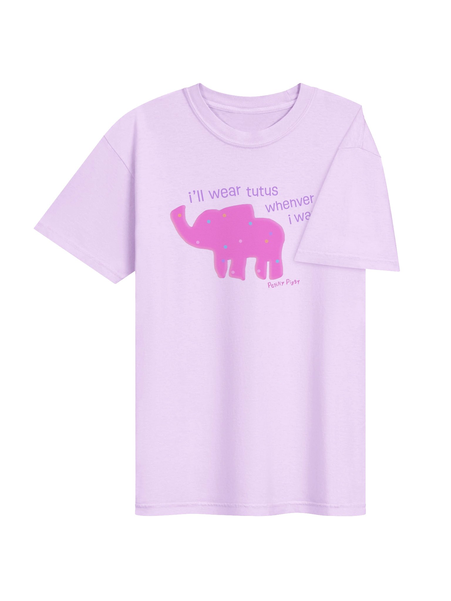 Lilac Elephant Animal Cookie Tee! product image (4)