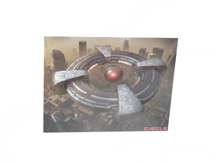 CIRCLE: "Alien Ship" 3D Key Shot (Top View) product image (1)