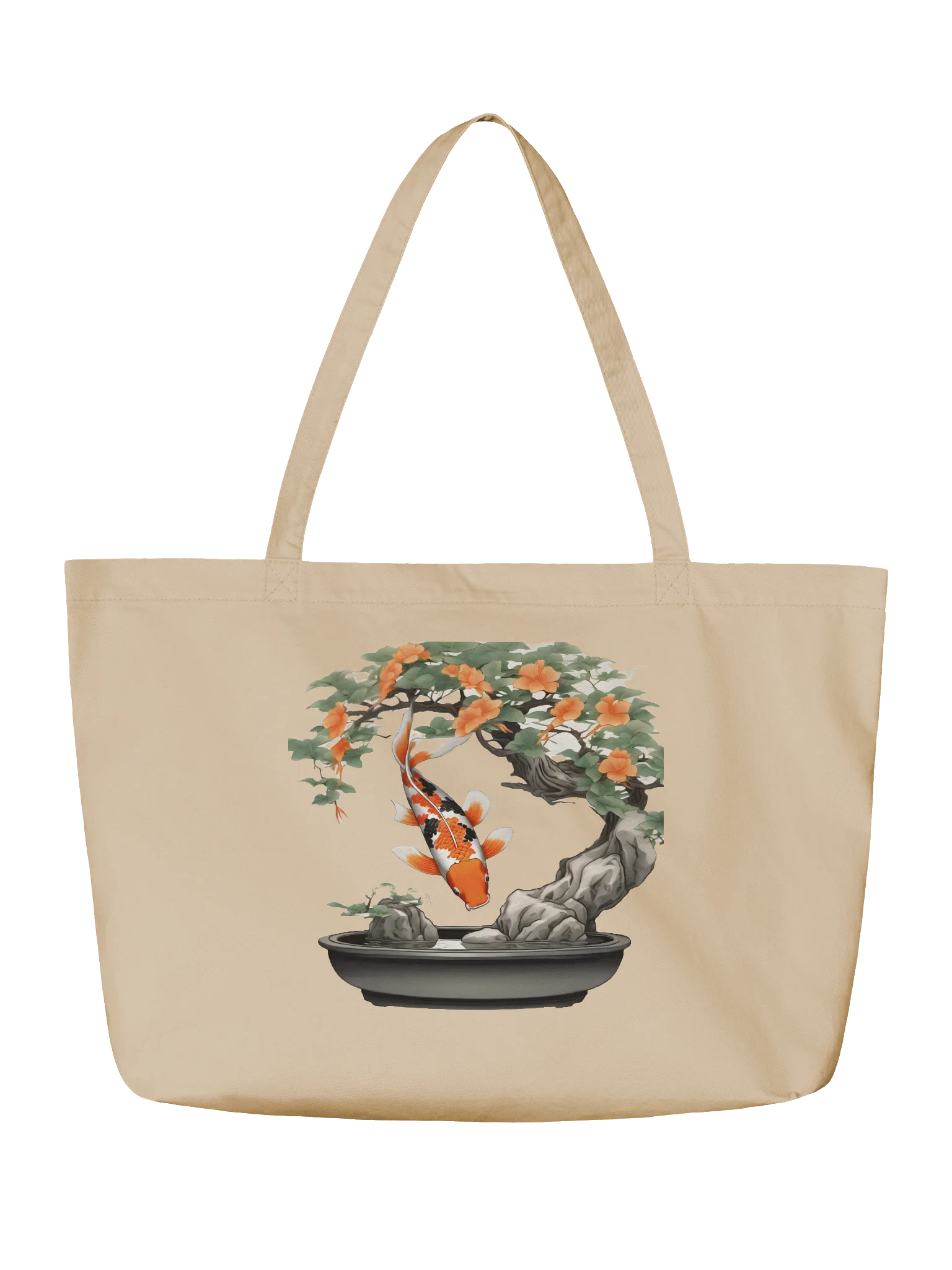 Koi Serenity Organic Tote Bag product image (2)