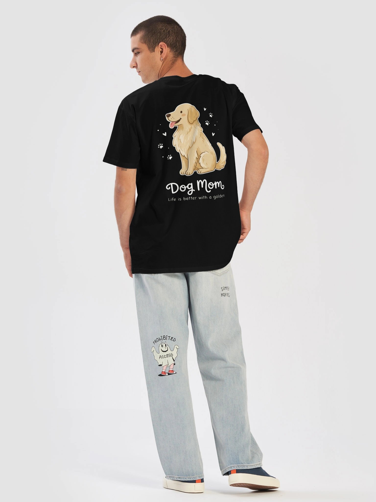 Dog Mom Golden Retriever T-Shirt | Cute Dog Lover Gift product image (3)
