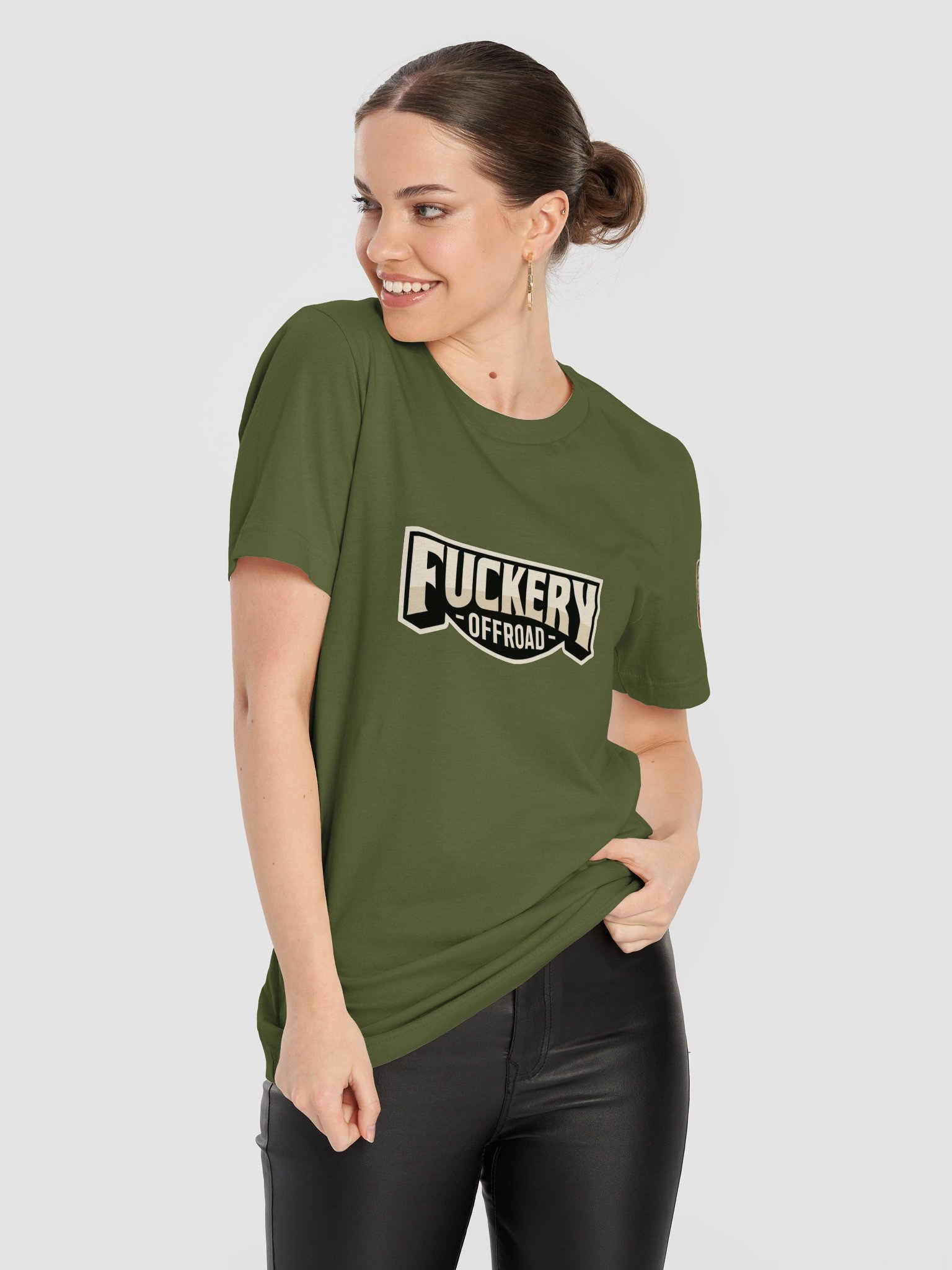 Unisex t-shirt with Fuckery Text Logo and unauthorized definition (Dark colours) product image (144)