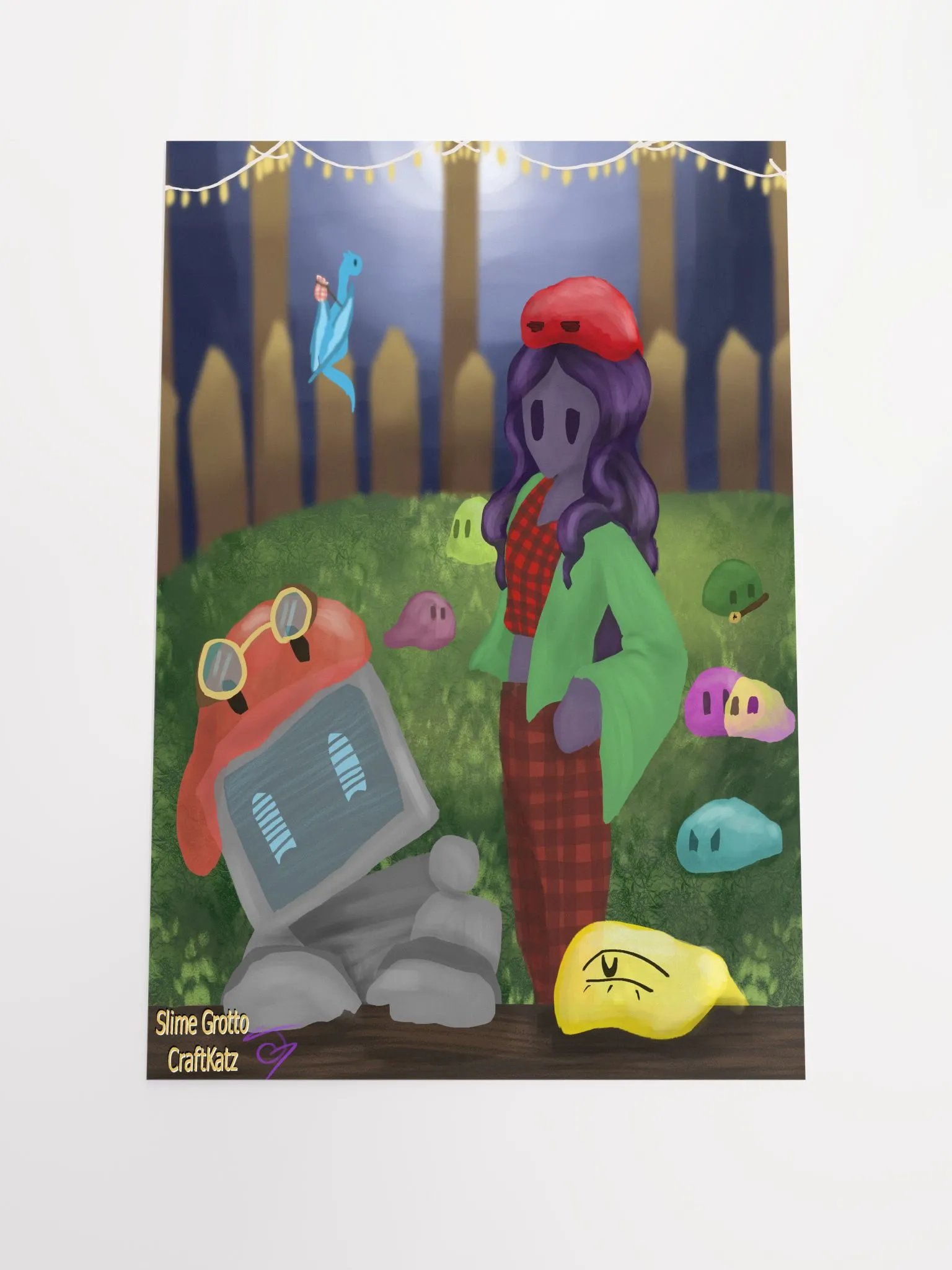 Slime Grotto Paper Poster product image (1)