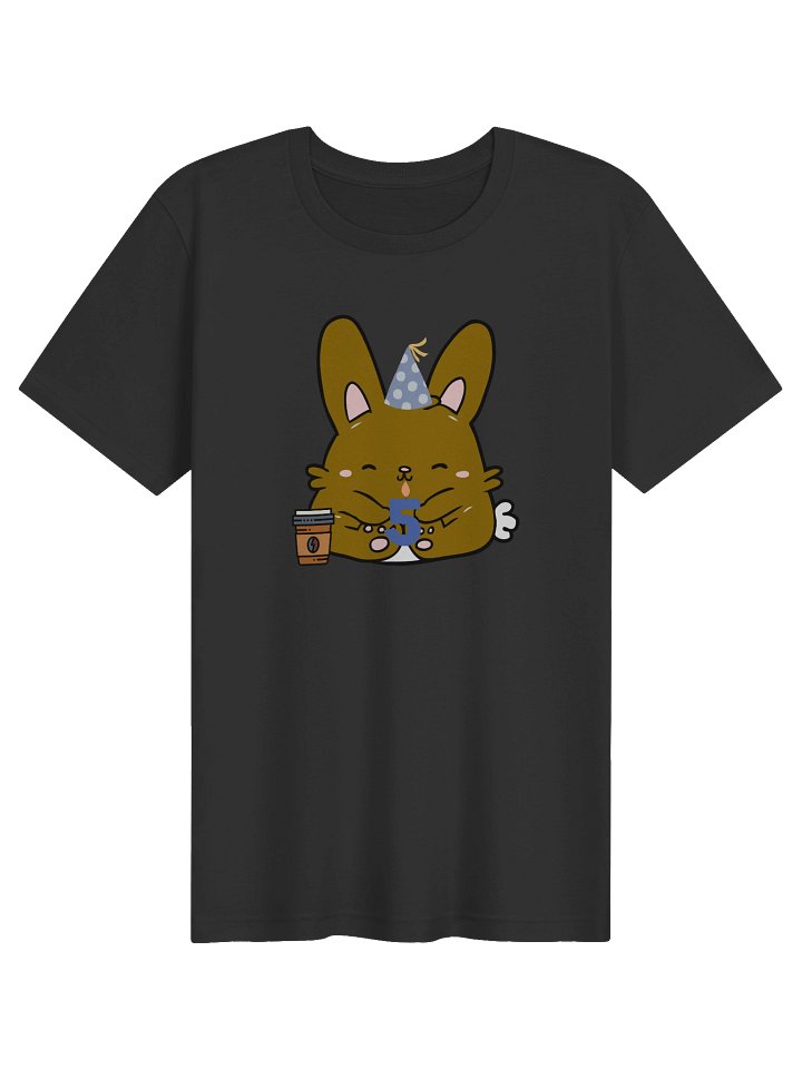 Coffee Bunny 5th Birthday Tee product image (5)