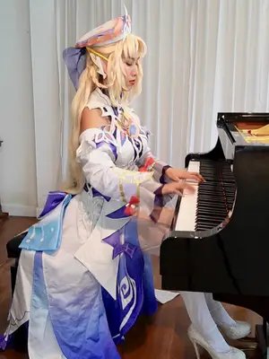 #Genshinimpact #nicole #cosplay #videogames  #piano 