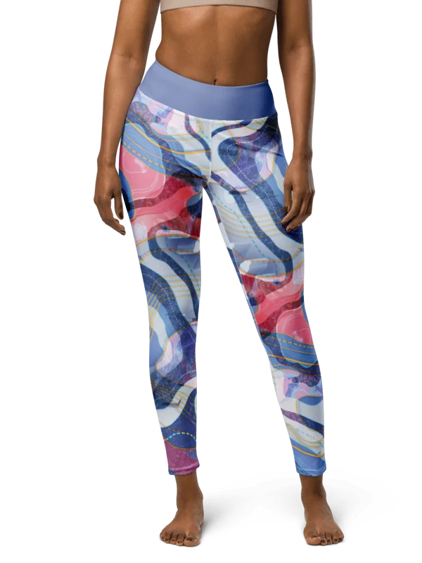 Tectonic map-Yoga Leggings product image (11)