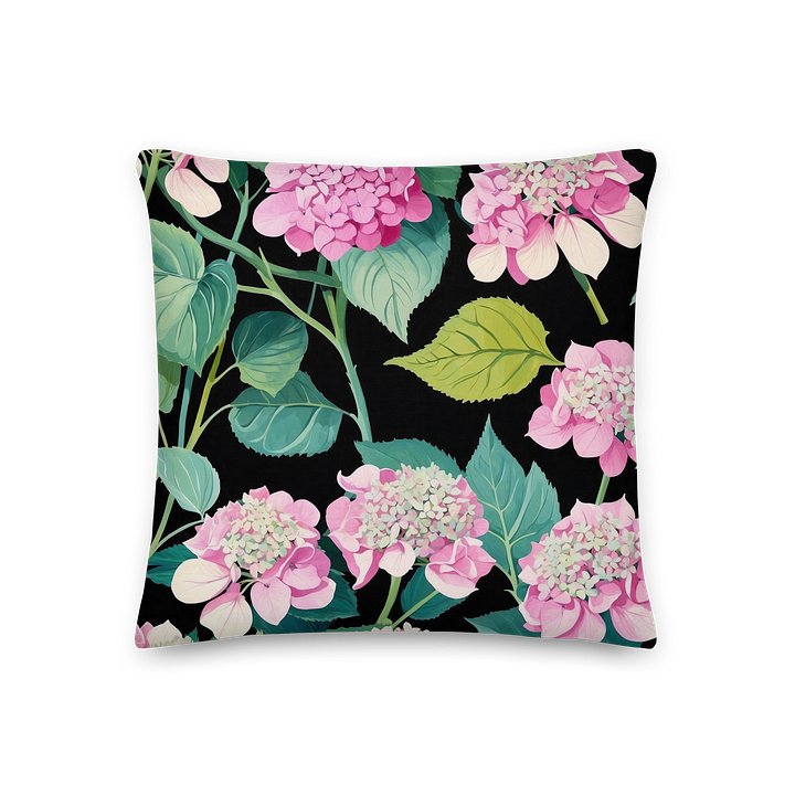 Hydrangea Harmony Premium Pillow product image (3)