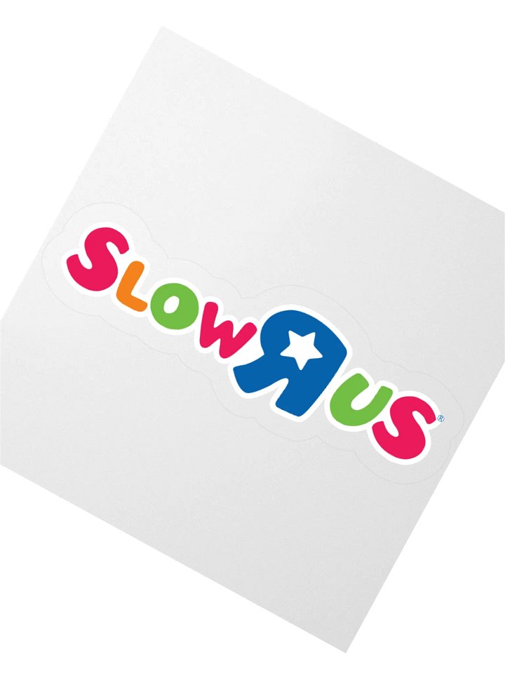 SLOW-R-US STICKER (SINGLE) product image (2)