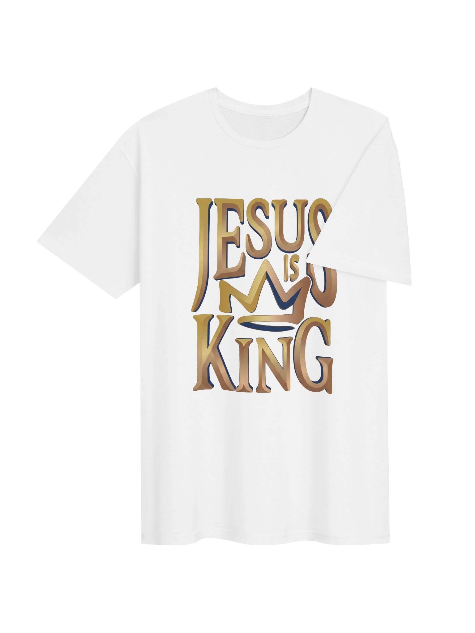 Jesus Is King Gold Crown Modern Fashion Graphic product image (54)