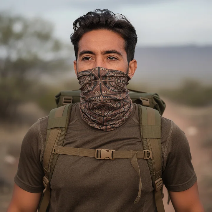 Aztec Nomadic Neck Gaiter - Ancient Geometry 01 product image (1)