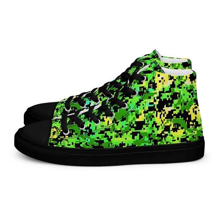 Pixelated Jungle Men's High Tops product image (1)