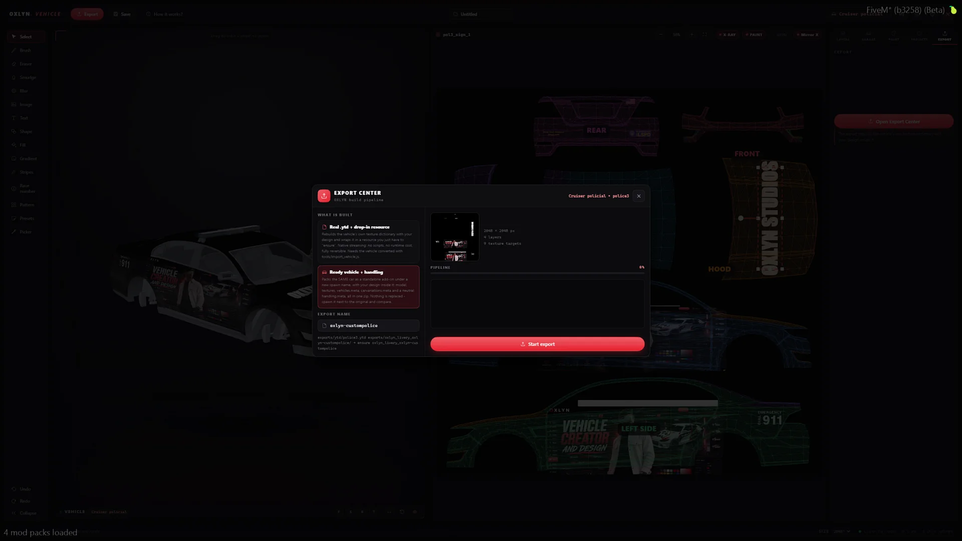 FiveM Script | Vehicle Creator & Design - IN-GAME LIVERY STUDIO & CUSTOM PROPS - ESX/QBCORE/QBOX product image (2)