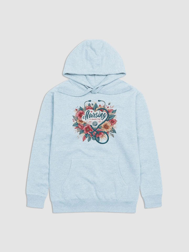 Floral Nursing Heart Unisex Hoodie product image (4)