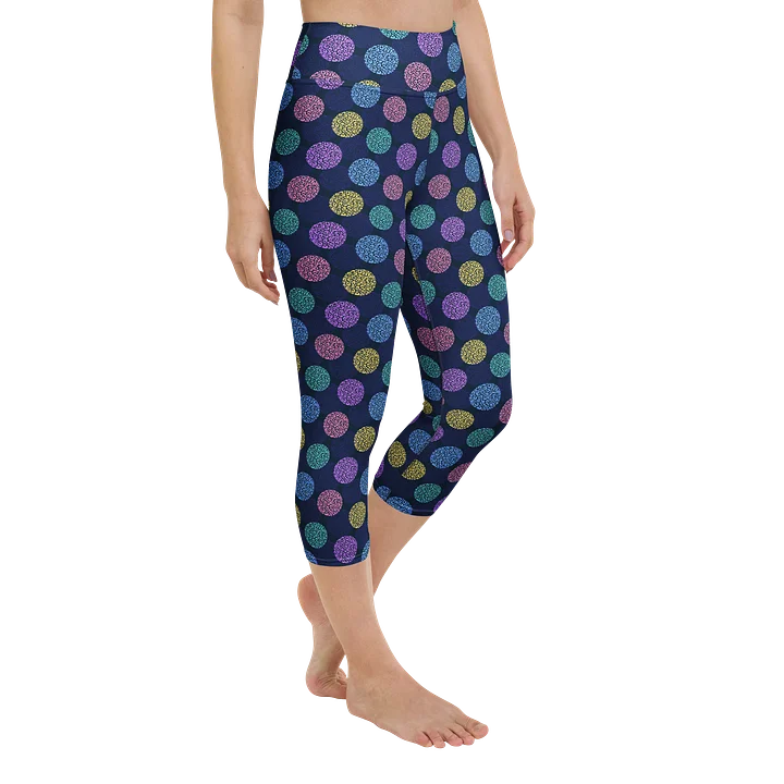 Colorful Leopard Print Yoga Capri Leggings product image (2)