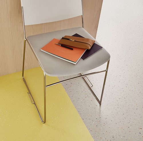 Stone floors without the stone price. 🪨✨ Forbo Eternal Material is sheet vinyl that nails the natural look — travertine, conc...