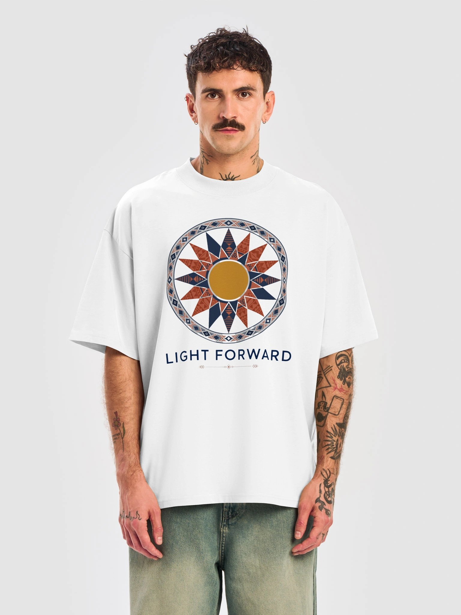 Light Forward Unisex Oversized Tee product image (5)