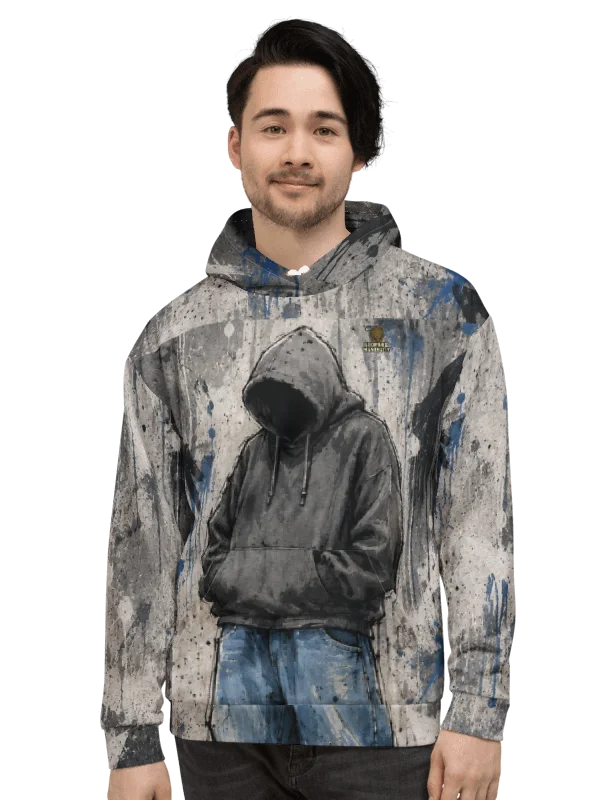 Concrete Shadow All-Over Print Hoodie product image (2)