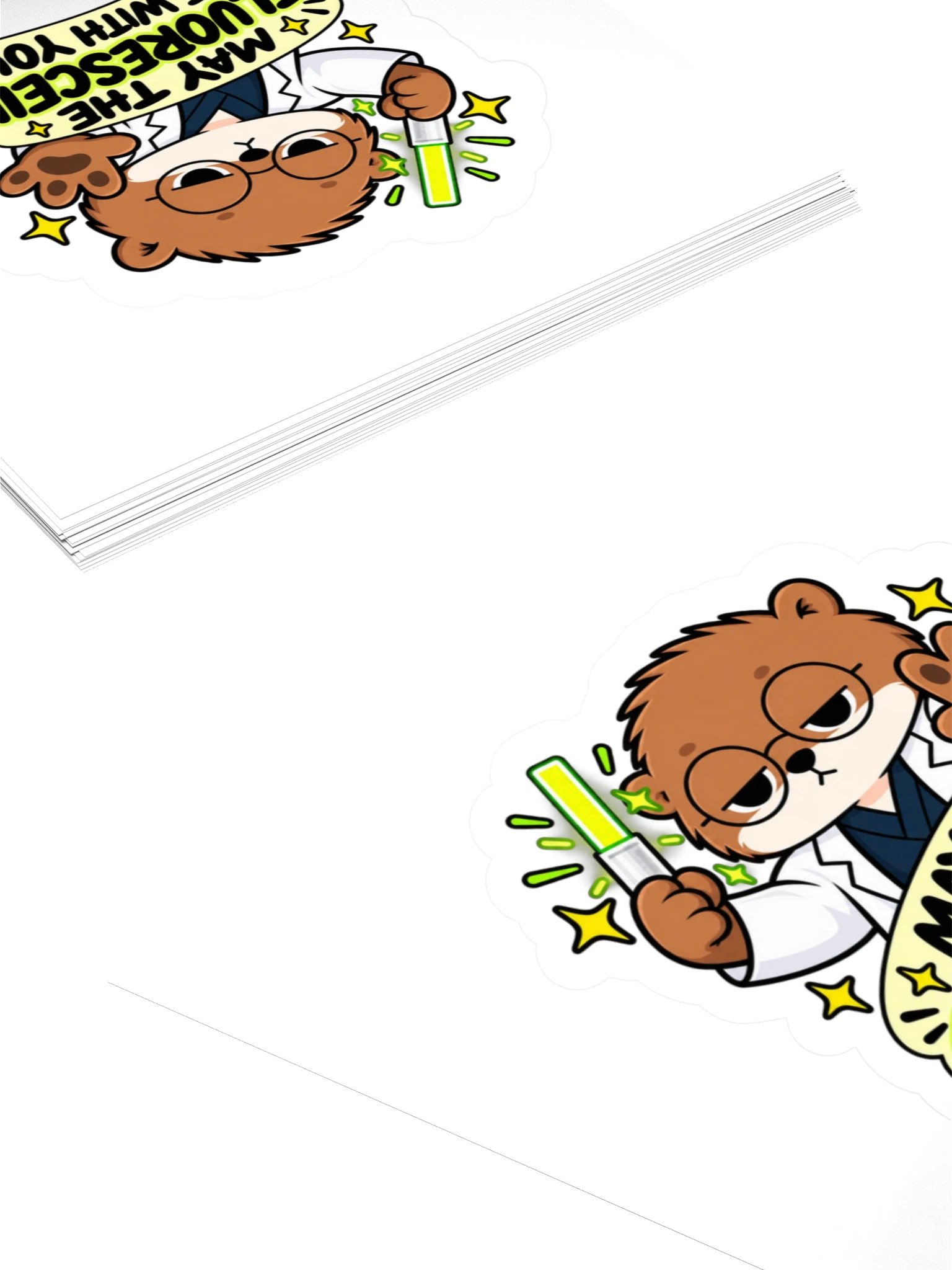 Sleepy Optometrist May the Fluorescein Be With You Sticker product image (4)