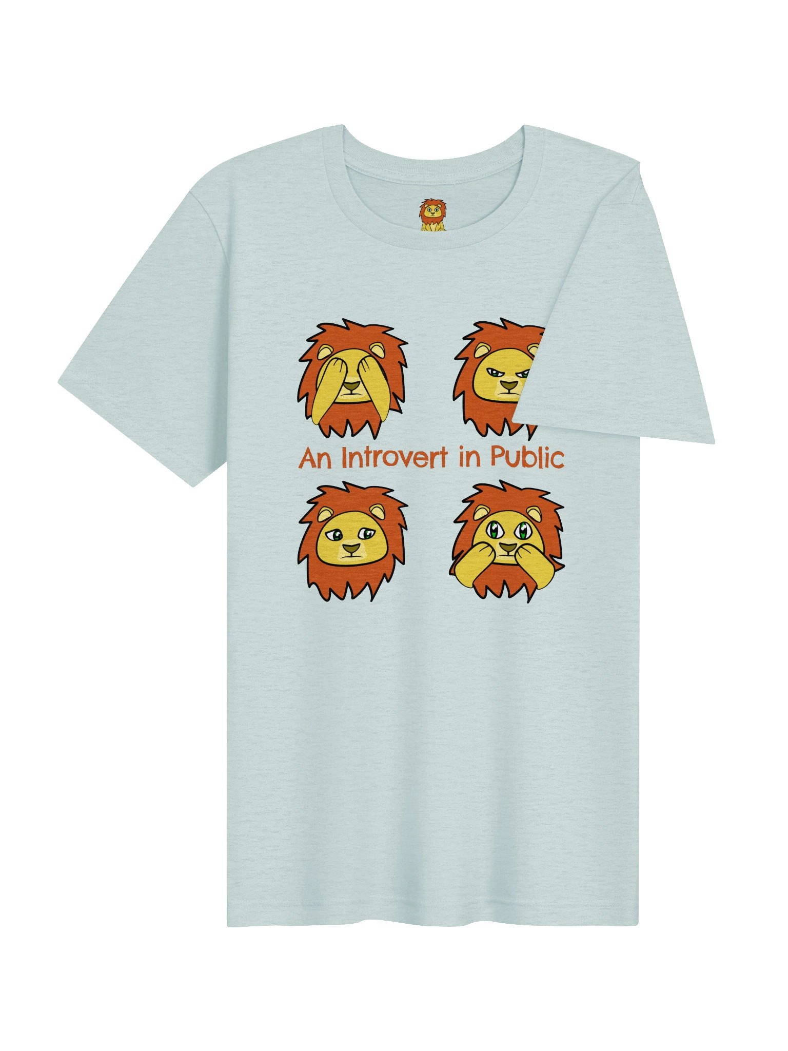 An Introvert in Public – Lonely Lion T-Shirt product image (12)