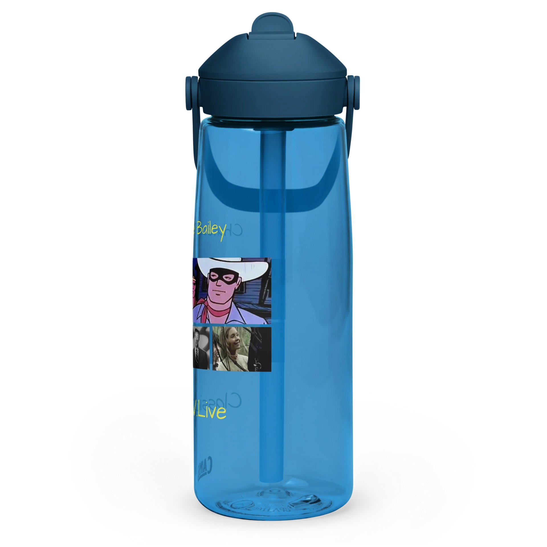 Vintage Film and TV Collage Water Bottle product image (3)