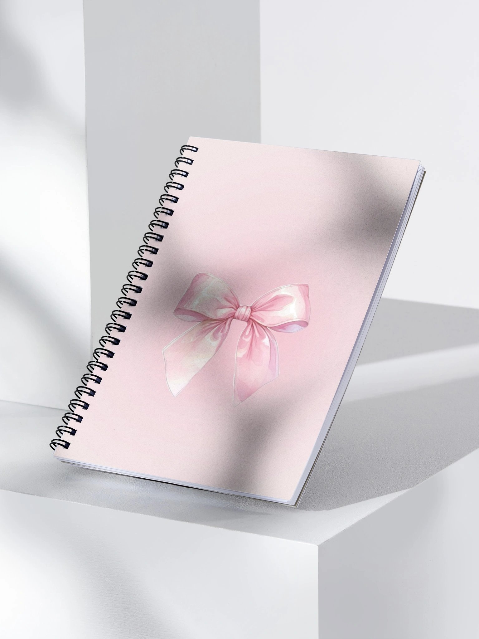 Pink Bow Spiral Notebook product image (3)