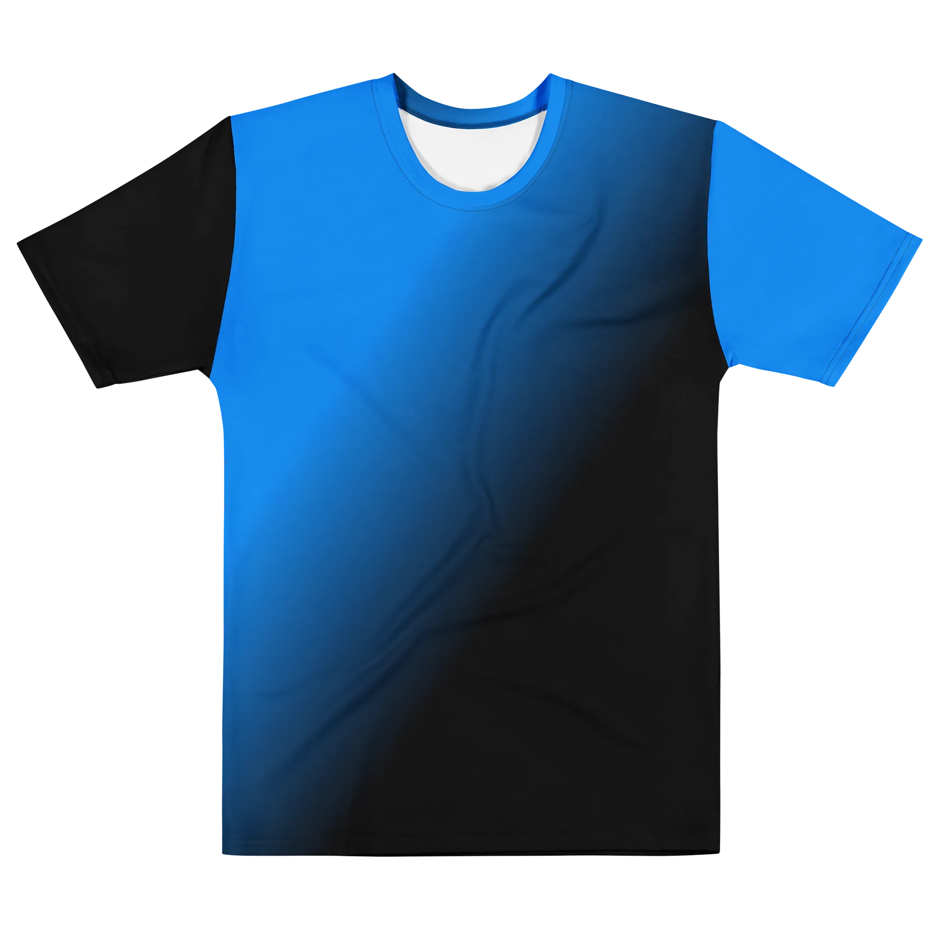 "Blue Fade" Cotton Crew Neck T-Shirt product image (1)