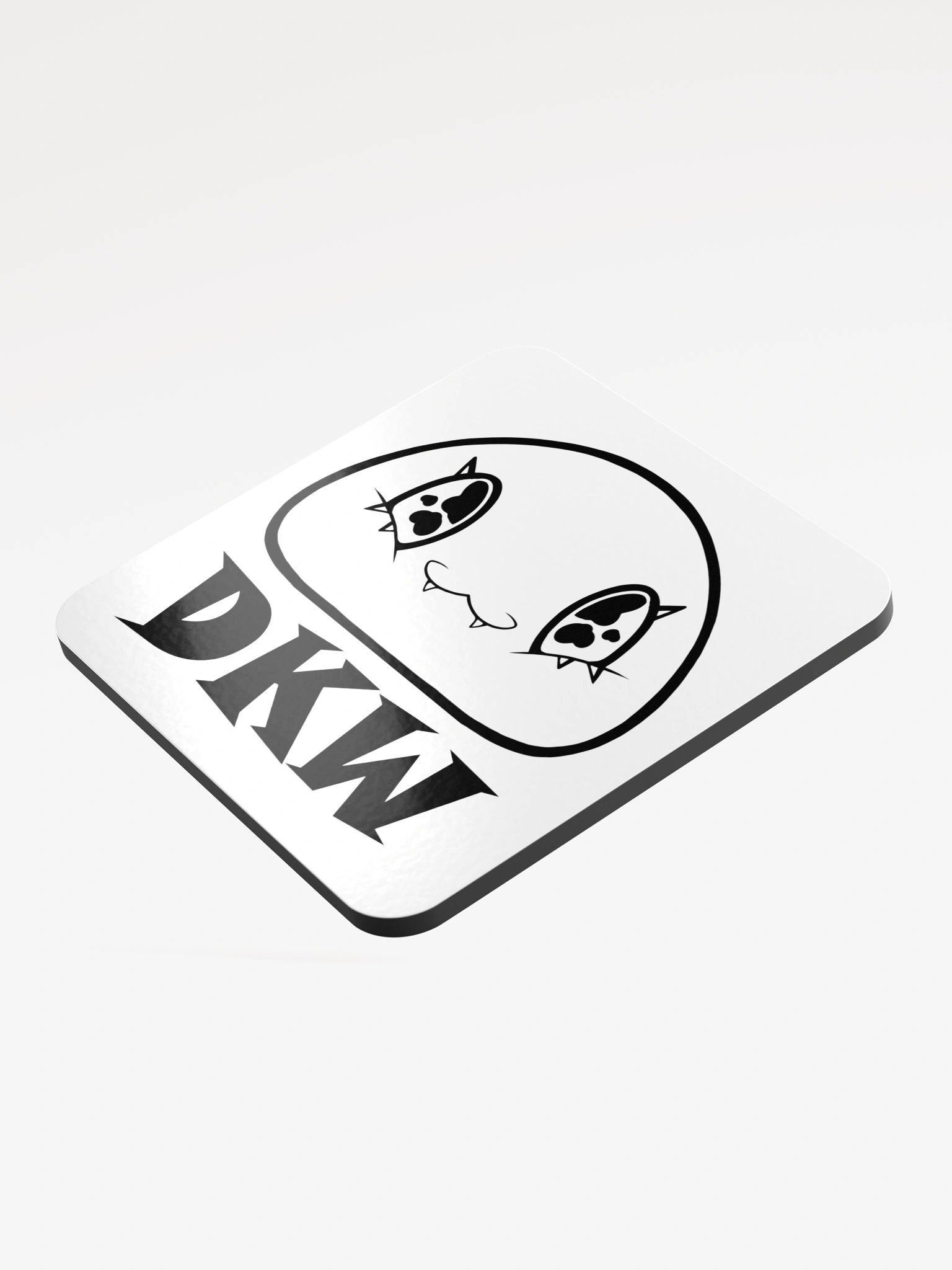 White Logo Coaster product image (3)