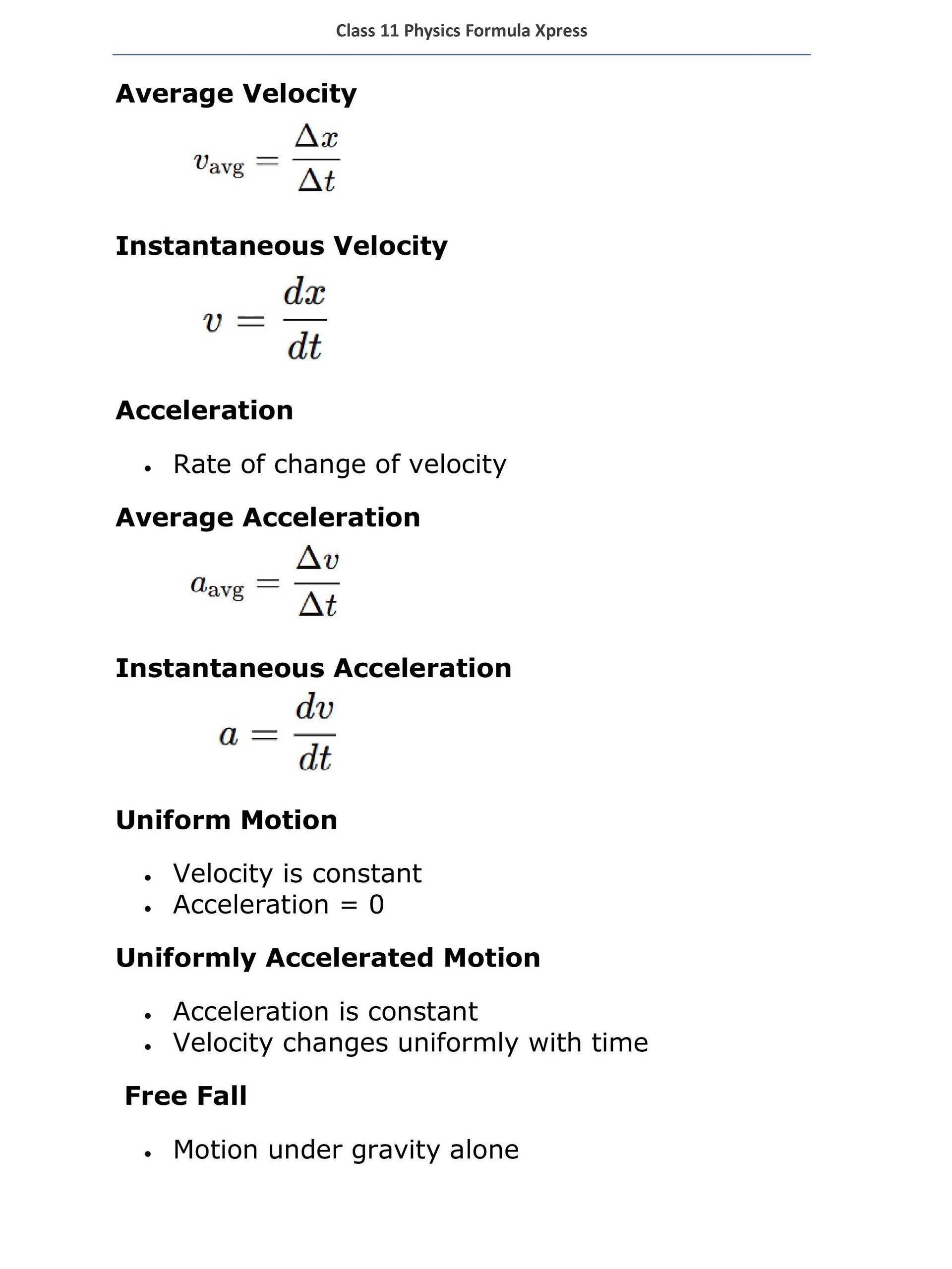 Class 11 Physics Formula Xpress product image (3)