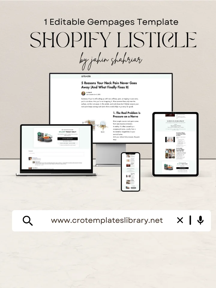 5 Reasons Gempages Listicle Template product image (1)