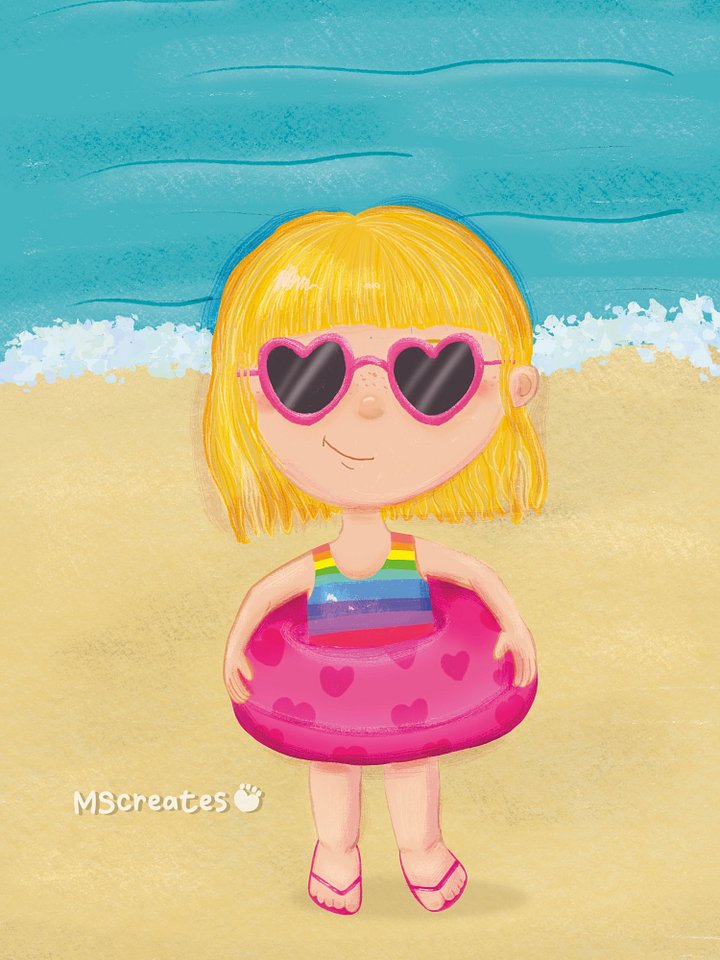 Little Girl at the Beach Print product image (2)