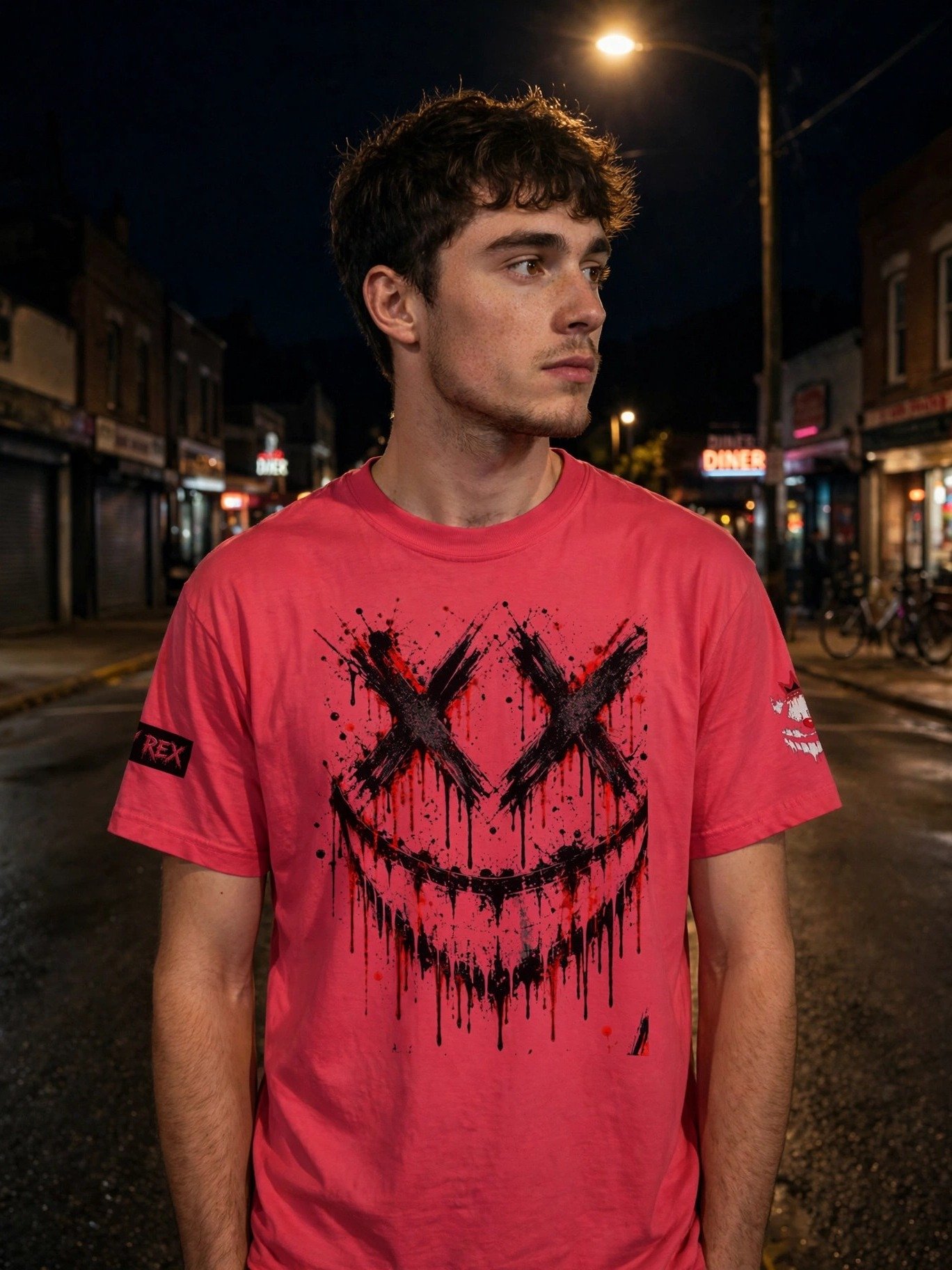 DRTY REX X-Eyes Premium Heavyweight Tee — Blood Red product image (7)