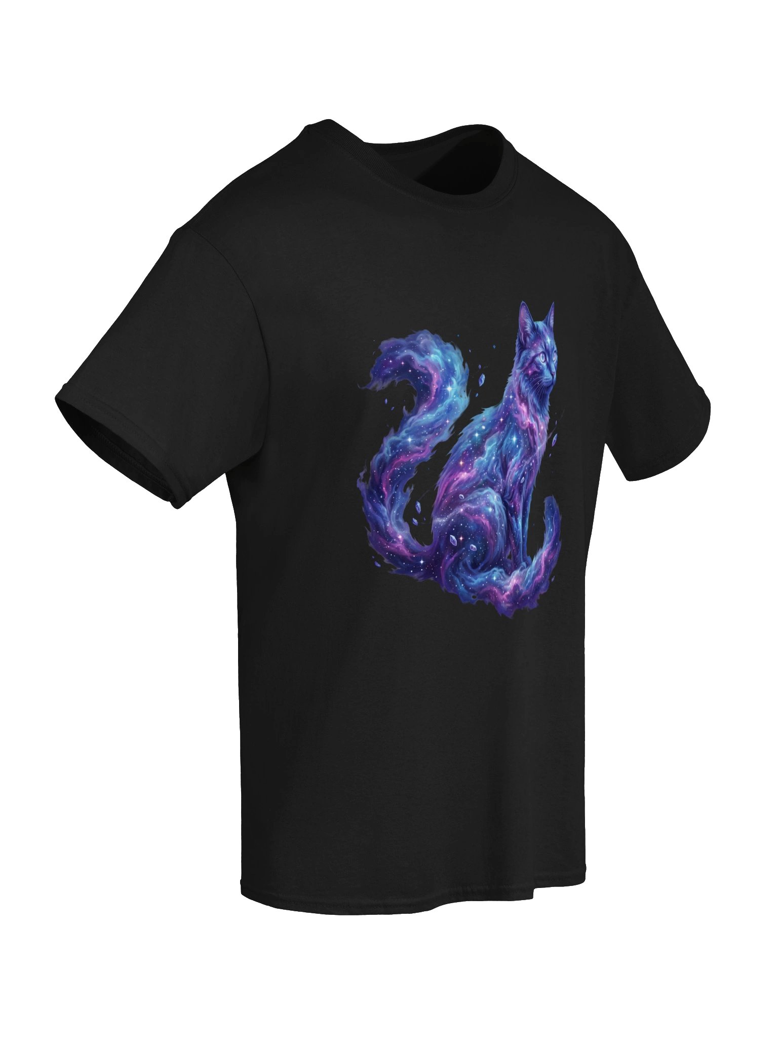 Celestial Nebula Cat | Cosmic Galaxy Heavyweight T-shirt product image (6)