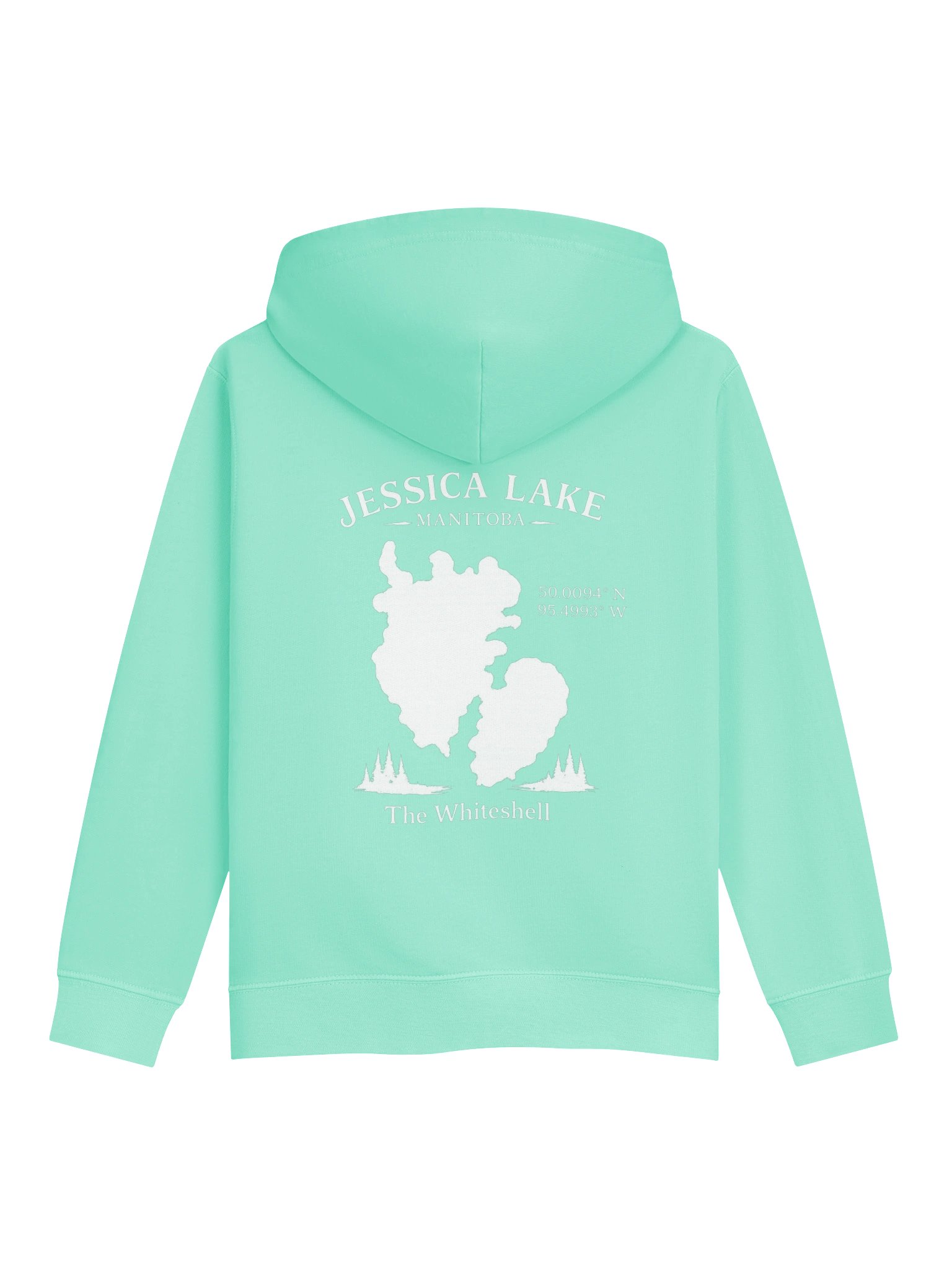 Jessica Lake Manitoba Pine Logo Youth Hoodie product image (12)