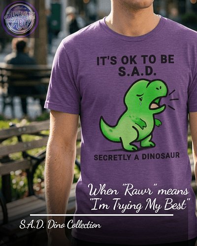 Some days are heavy. That’s allowed.

The S.A.D. Dino collection was made for the soft, stormy, in-between feelings we all ca...