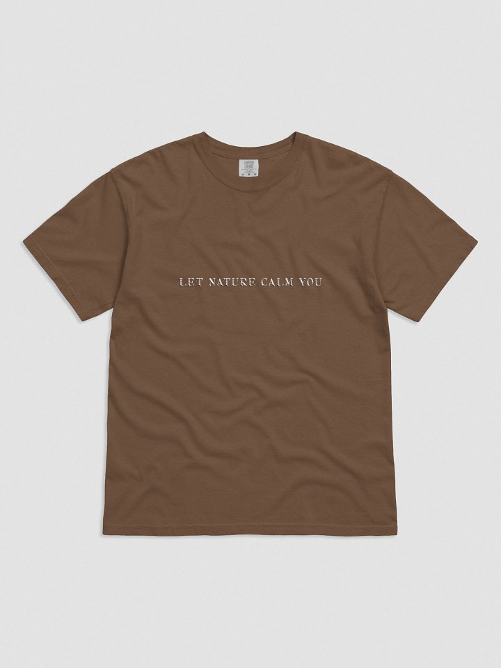 Embroidered Let Nature Calm You Unisex Tee product image (1)