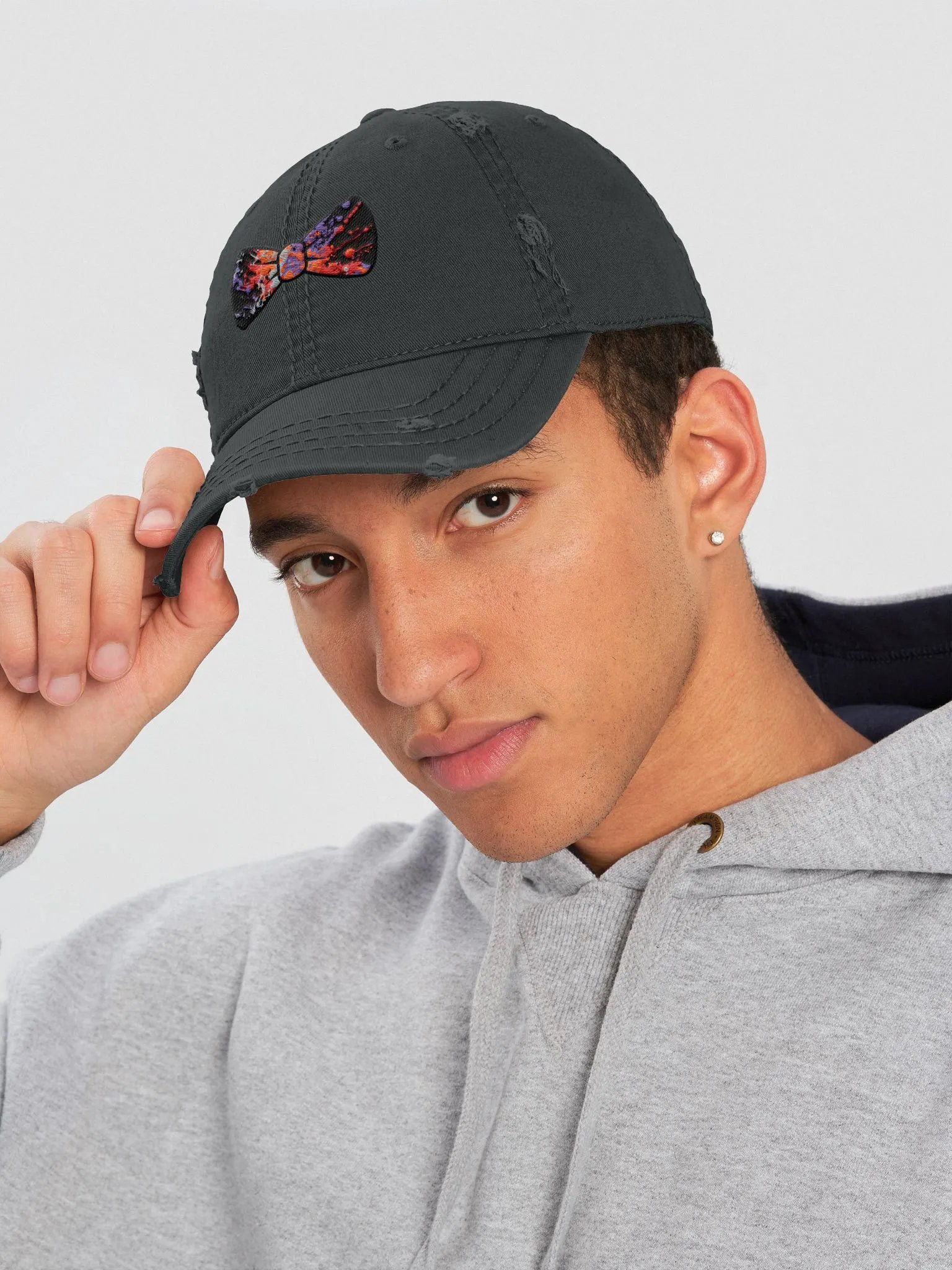 Bow Tie Hat (Dad Hat Distressed) product image (3)