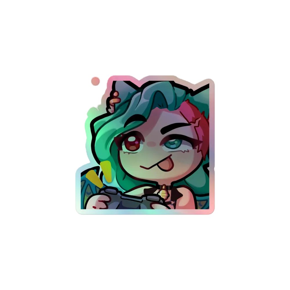Focused Gamer Holo Sticker product image (1)