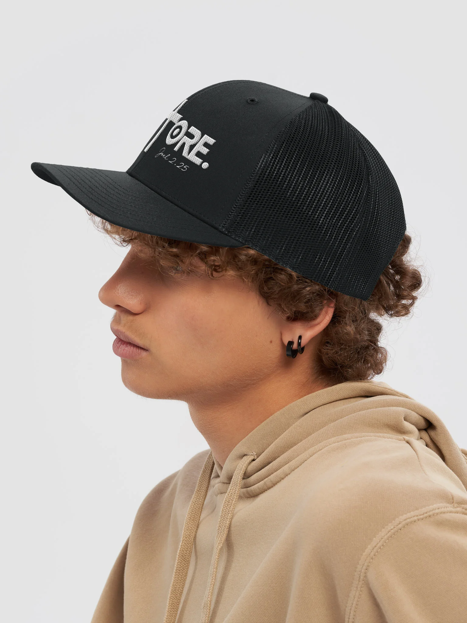 RESTORE™ Trucker Hat | Joel 2:25 Christian Snapback | Faith-Inspired Mesh Cap | Scripture Apparel product image (34)