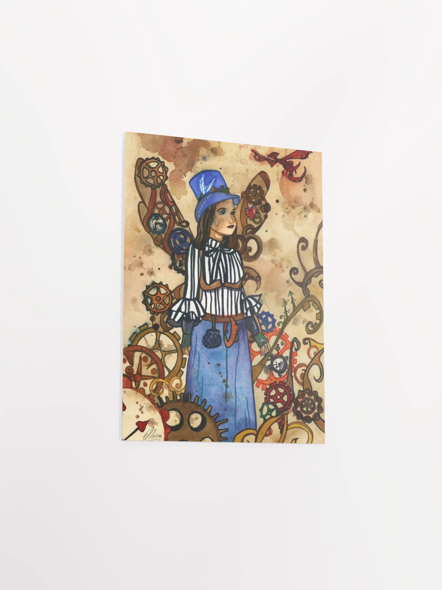Steampunk Fairy Art Print product image (3)