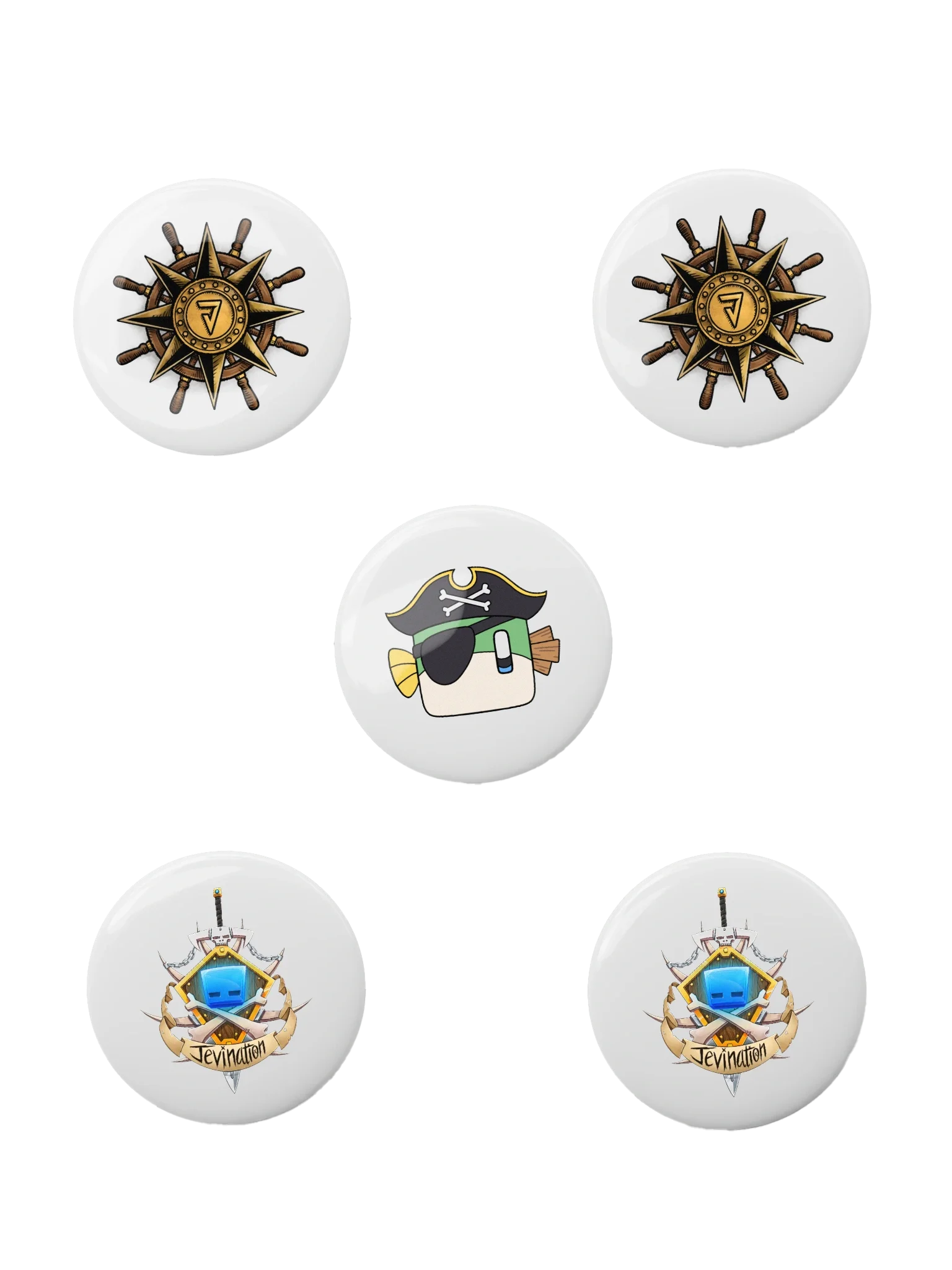 Pirate Jev's Pin Set! product image (1)