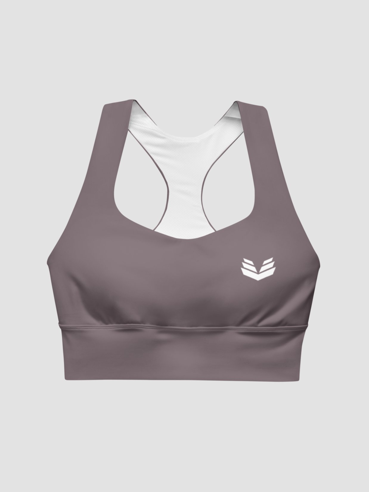 Longline Sports Bra - Dusty Taupe product image (5)
