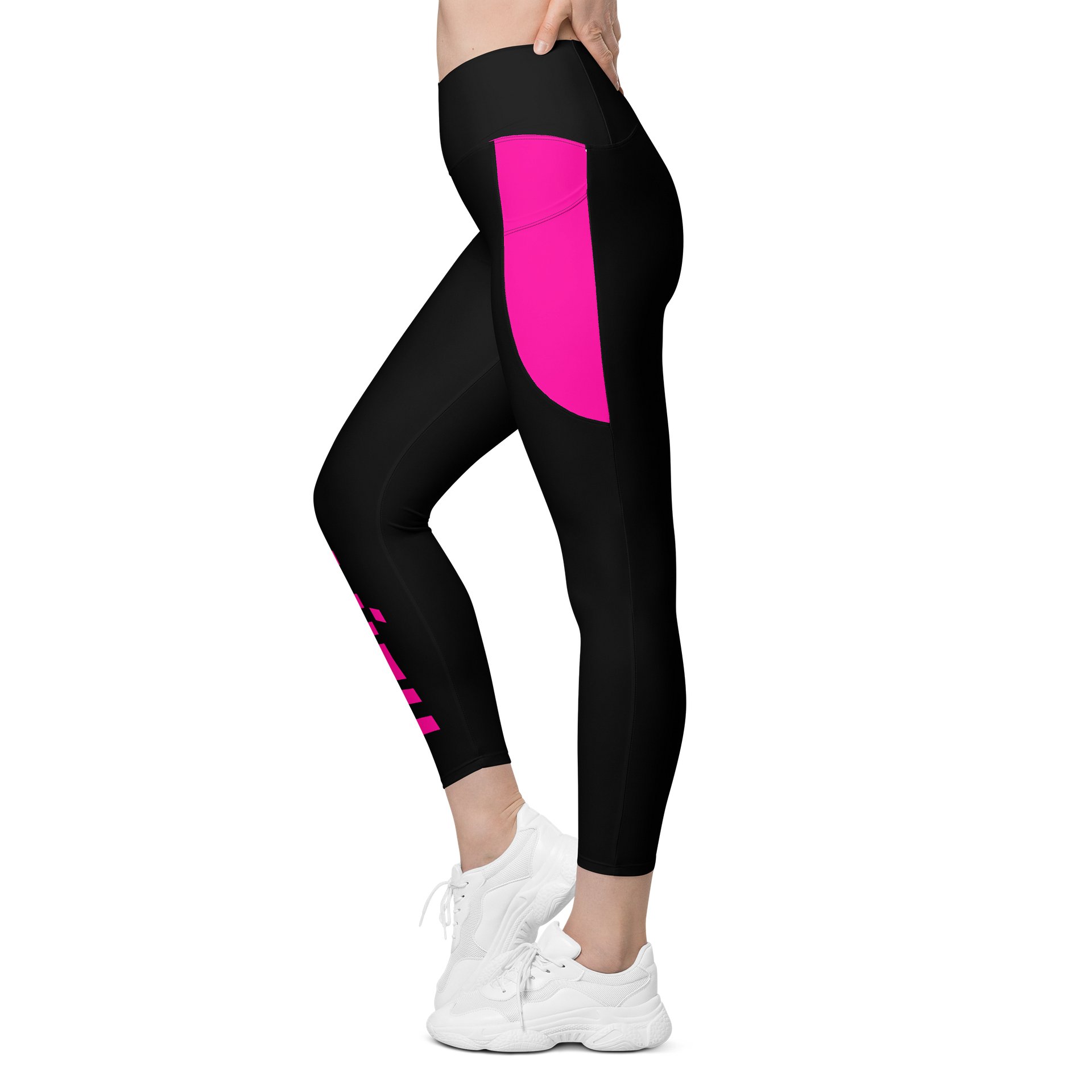 Lúth | Crossover Semi Compression Workout Leggings with Pockets & Sun protection product image (3)