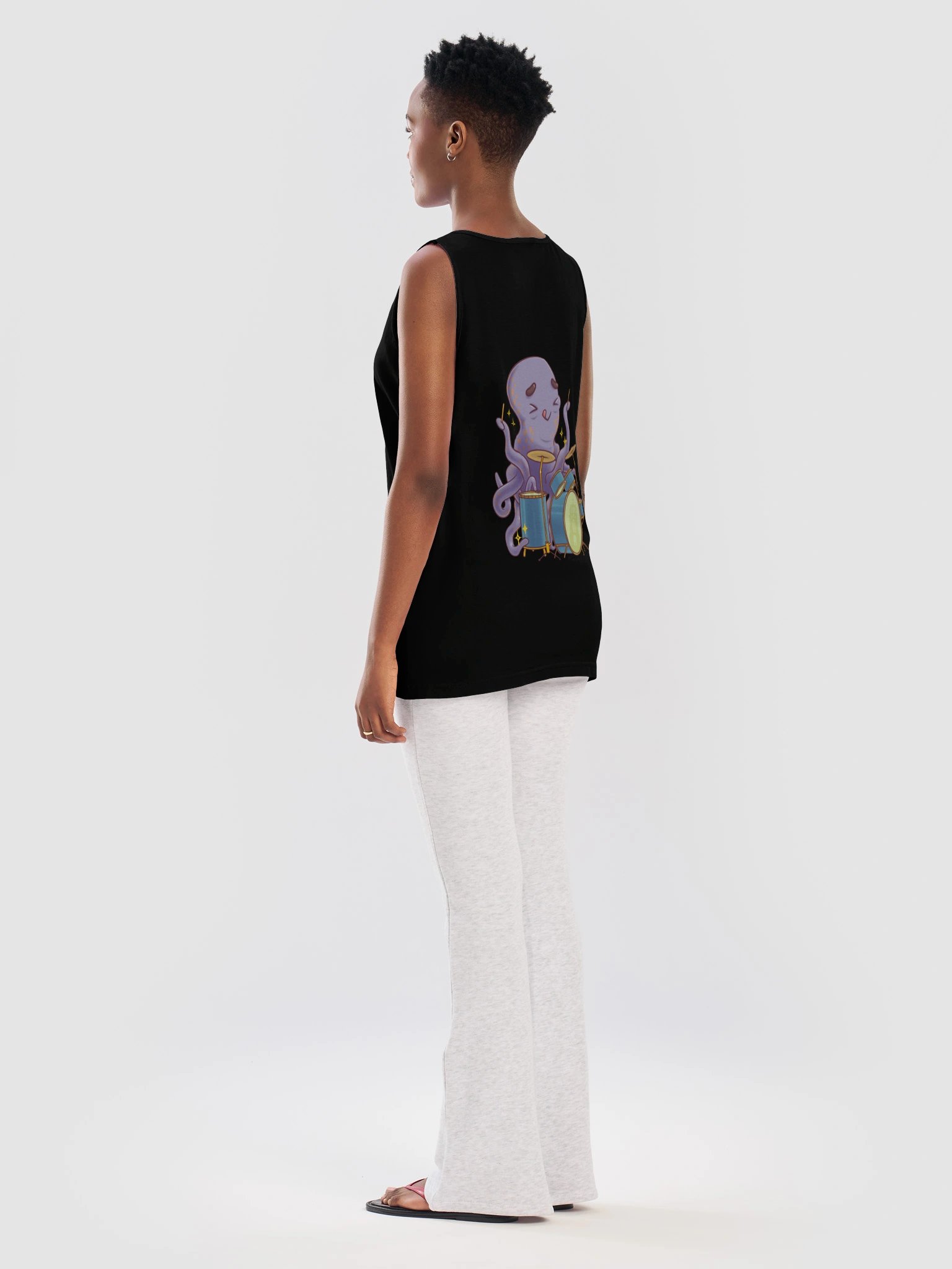 OctoDrummer - Tank Top (Black, wide) product image (10)