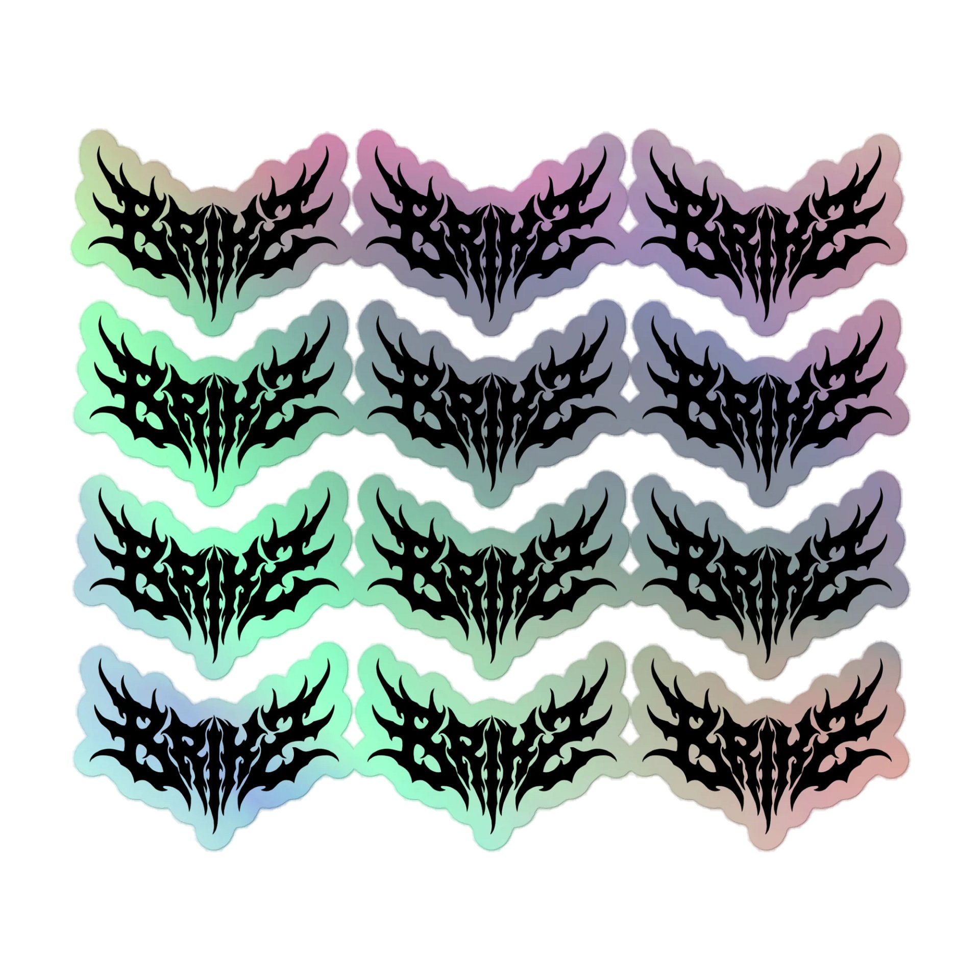 BRIKZ Holo Sticker Pack - Metal Logo (12ct) product image (2)