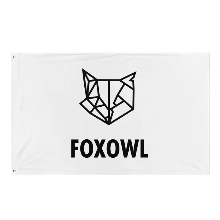 FOXOWL FLAG (WHITE) product image (1)